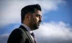 Humza Yousaf on the campaign trail in Lanark. Image: PA.