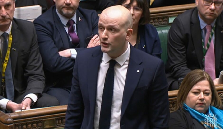 SNP Westminster leader Stephen Flynn in the House of Commons.