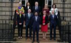 Humza Yousaf with his new cabinet. Image: PA.
