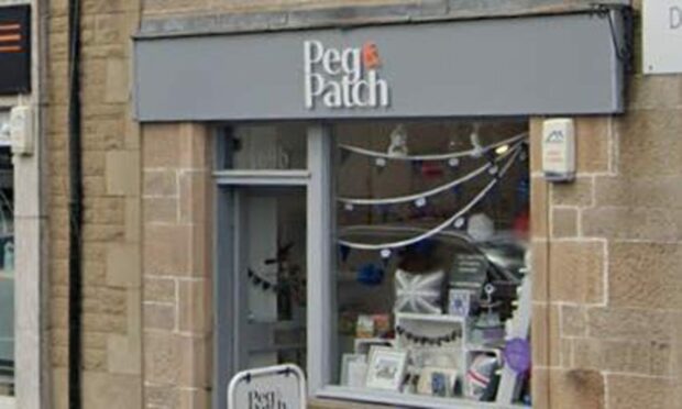 Perthshire gift shop Peg & Patch, which opened during the pandemic, is to close. Image: Google Maps.