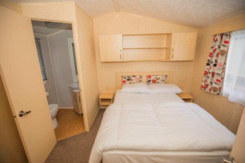 One of the bedrooms in the Cottage Family Centre holiday home