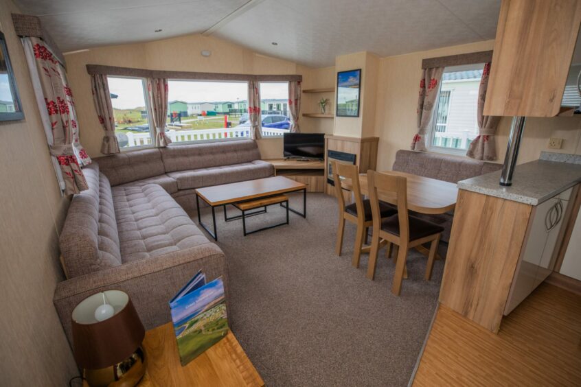 The living area of the Cottage Family Centre holiday home
