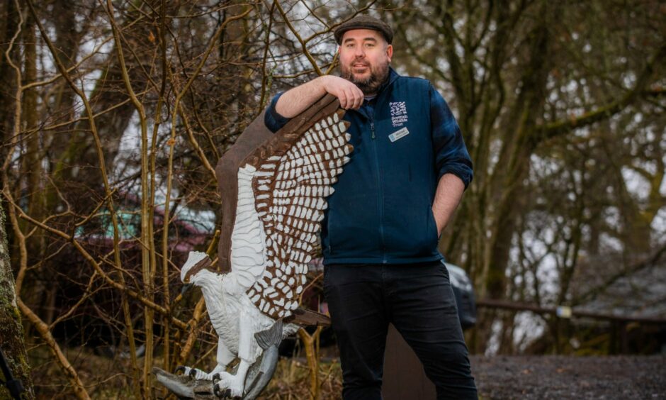 Michael James, assistant visitor centre manager at Loch of the Lowes Wildlife Reserve.