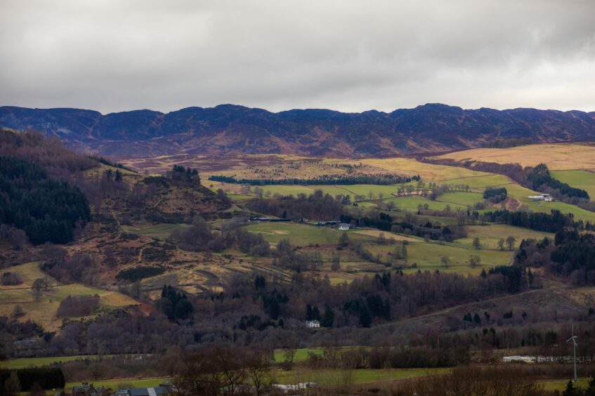 Hills near Aberfeldy, Scotland.