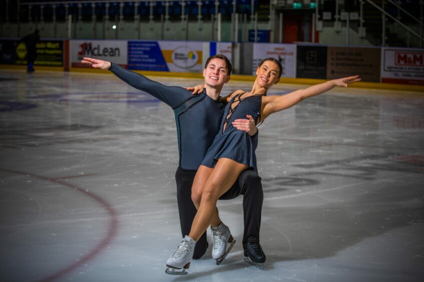 Dundee figure skaters Anastasia Vaipan-Law and Luke Digby will compete at the World Championships next week. Image: Steve MacDougall/DC Thomson