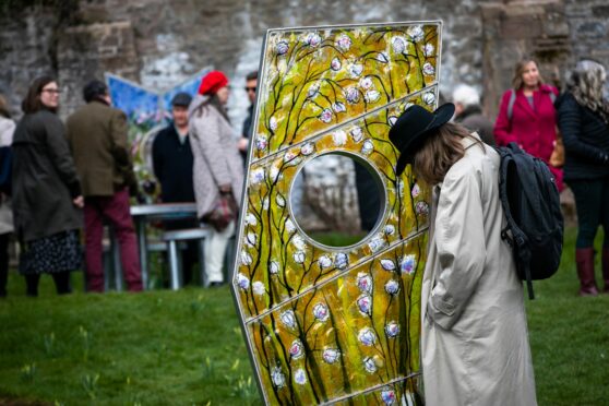 Attendees reflect and walk around in relative silence at the Good Grief Memorial Garden. Image: Steve Brown/DC Thomson