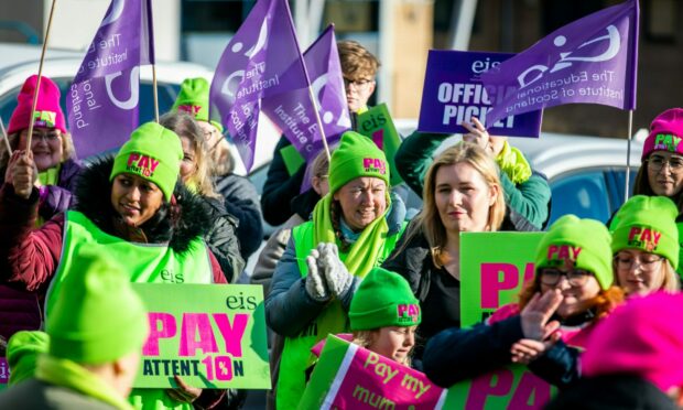 EIS members will strike at colleges across Dundee Perth and Fife