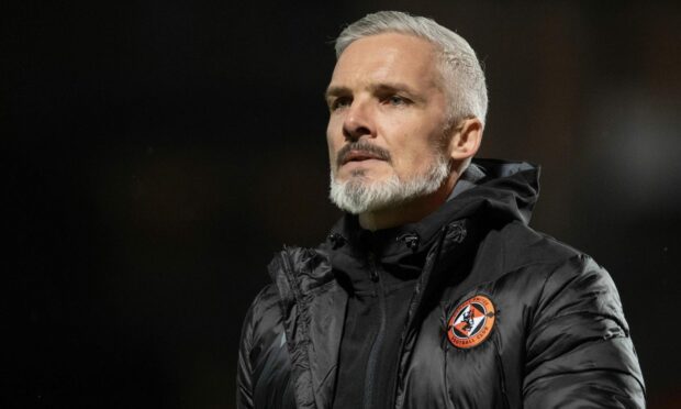 Dundee United boss Jim Goodwin. Image: SNS