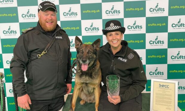 Fife police officer PC Carly Fulton at Crufts