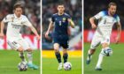 Dundee United's young stars are watching and learning from the likes of (left to right) Luka Modric, Andy Robertson and Harry Kane. Images: Shutterstock/SNS