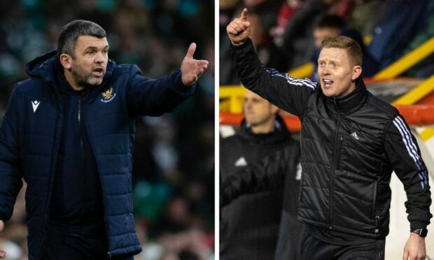 St Johnstone boss Callum Davidson (left) knows Aberdeen's Barry Robson (right) well. Images: SNS