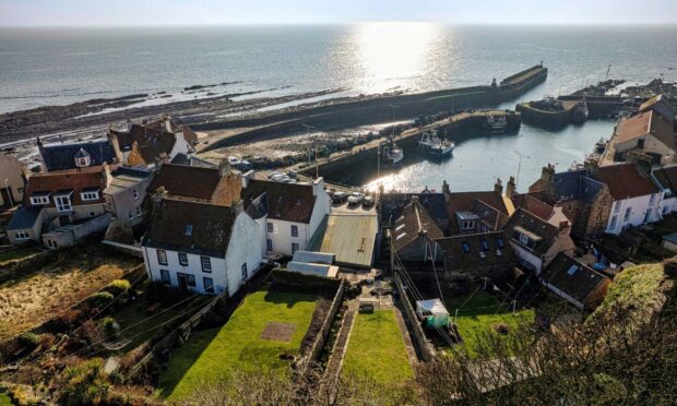 The three properties are on the waterfront at Pittenweem. Image: Rettie.