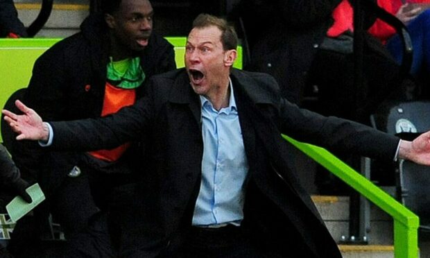 Duncan Ferguson shows his passion on the touchline at Forest Green Rovers
