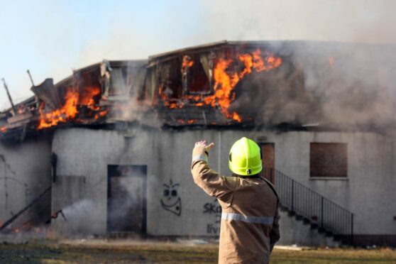 Gartwhinzean Hotel ablaze in 2012