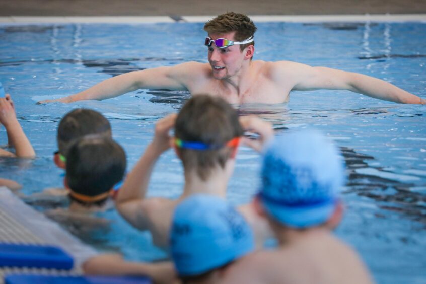 Duncan Scott Learn to Swim session at Forfar