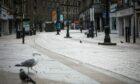 A desolate Dundee city centre on Wednesday March 25 2020. Image: Mhairi Edwards/DCT Media.