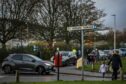 The driving ban came into effect at St Andrews Primary in Dundee in November last year. Image: Mhairi Edwards/DCThomson
