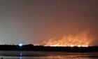 Preston Island fire. Image: Fife Jammer Locations