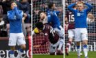 There were heads in hands on a few occasions for St Johnstone. Images: SNS.