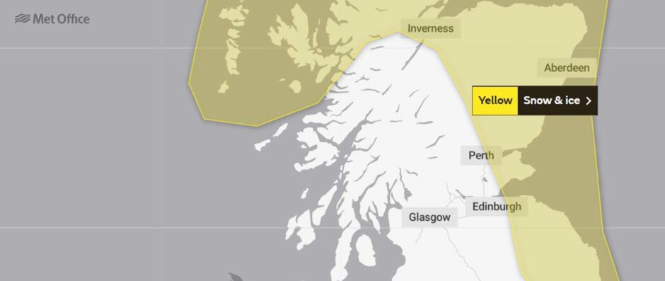 Dundee Fife snow warning