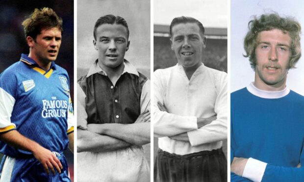 John O'Neil, Bobby Davidson, Willie McIntosh and John Connolly were all unlucky not to play for Scotland while at St Johnstone. Images; SNS and Shutterstock.