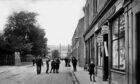 This view of Airlie Street shows it in about 1914 at the intersection with Cairnleith Street on the right and St Ninian's Road on the left. Image: Stenlake Publishing.