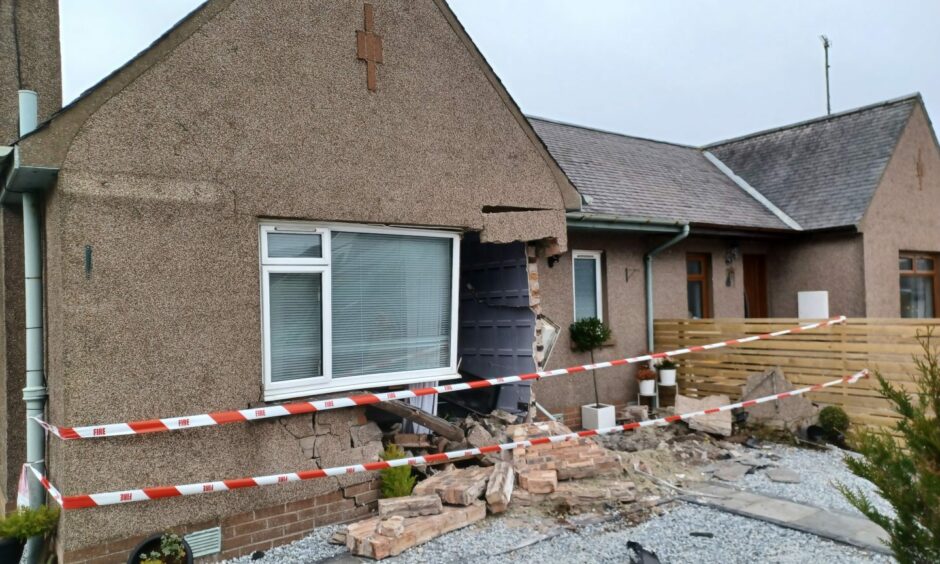 Car crashed into house on Tayside Street, Carnoustie