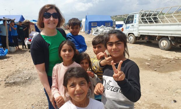 Donna Jennings helped children in Turkey following the earthquake. Image: For the Love of a Child