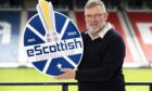 Craig Levein pictured at the launch of the eScottish Football Cup on Wednesday at Hampden. Image: Alan Harvey/SNS