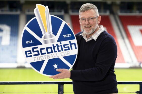 Craig Levein pictured at the launch of the eScottish Football Cup on Wednesday at Hampden. Image: Alan Harvey/SNS