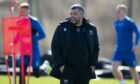 St Johnstone manager Callum Davidson on the training ground. Image: SNS.