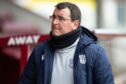 Dundee manager Gary Bowyer at Gayfield. Image: SNS.