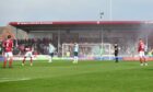 A bumper crowd at Arbroath v Dundee. Image: SNS