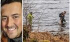 Missing Fife man Reece Roger alongside image of Loch Rannoch where body has been found.