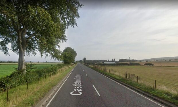 The crash took place on the A94 by Castleton Croft. Image: Google Street View