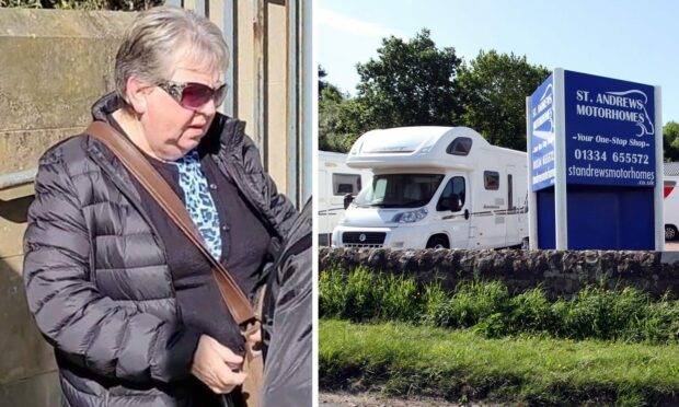 Christine Galloway has been ordered to hand over more than £2000 after her motorhome firm fraud. Image: DC Thomson