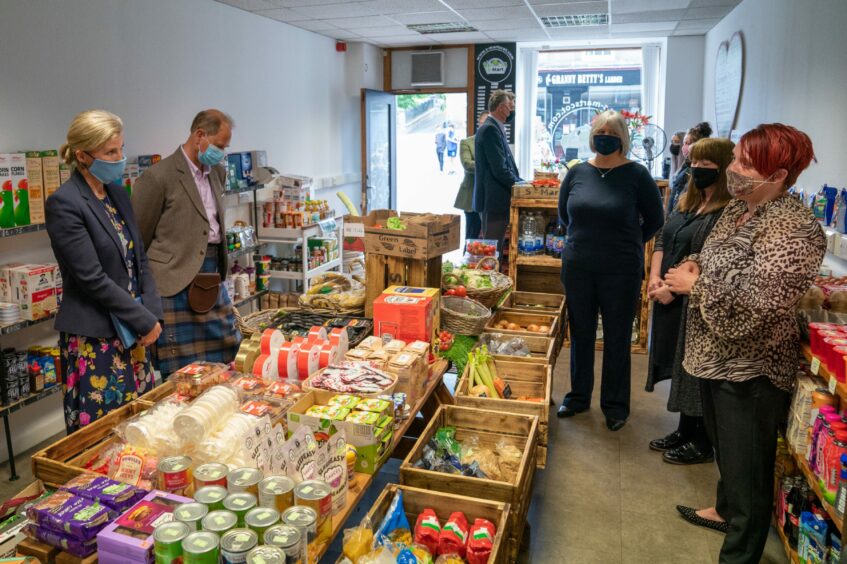 The Earl and Countess of Forfar stopped by the S-Mart in July 2021