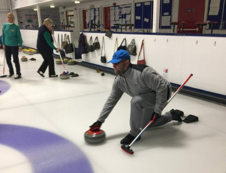 Disabled curling at Kinross. 
