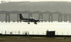 A Tayside Aviation flight landing in Dundee.