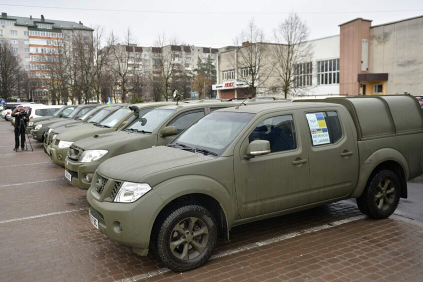 The vehicles delivered to Lviv