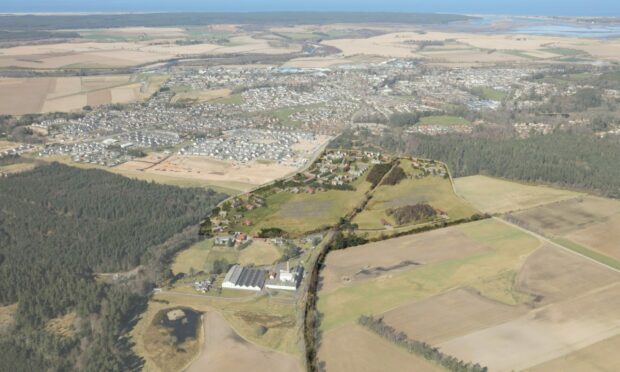 Dallas Dhu is intended to be a new community to the south of Forres. Image: Moray Council