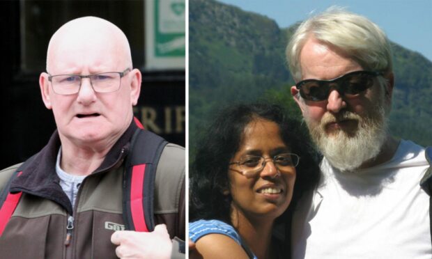 David McGarry (left) was spared prison after a plea by Dr Savi Maharaj over her husband Neil Smith's death.