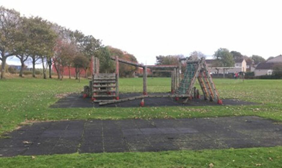 Before the Anstruther playpark upgrade