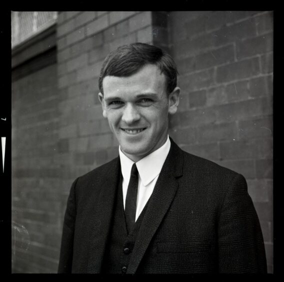 Willie Mathieson outside Ibrox in 1968.