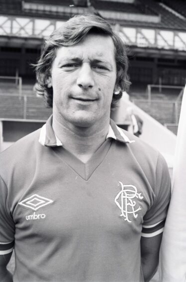 Willie Johnston at Ibrox in 1981.