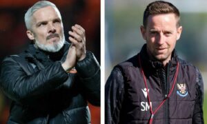 JIM SPENCE: Jim Goodwin and Steven MacLean face interim boss ticking clock —  but their comments should hearten Dundee United and St Johnstone fans
