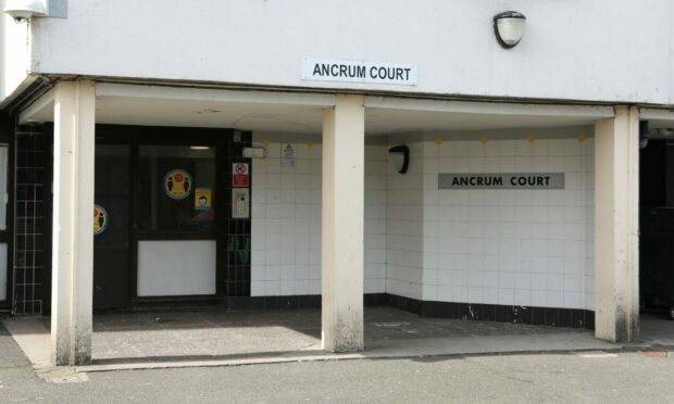 The scene of the viral video at Ancrum Court. Image: Gareth Jennings/DC Thomson