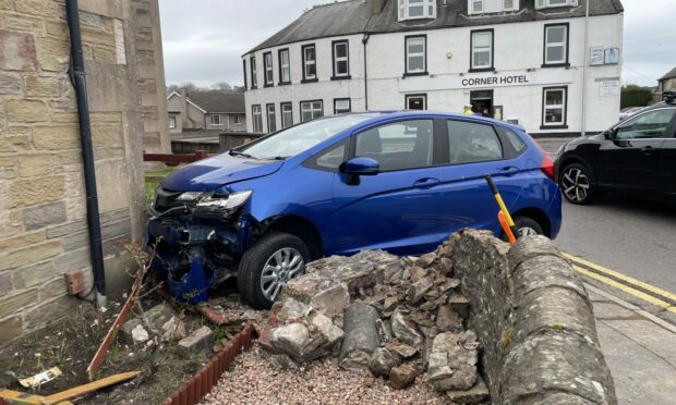 The car on Barry Road. Image: Ben MacDonald/DC Thomson