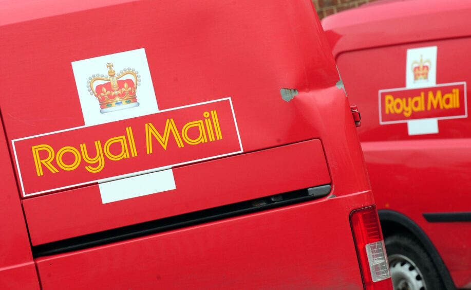 Royal Mail logo on side of van