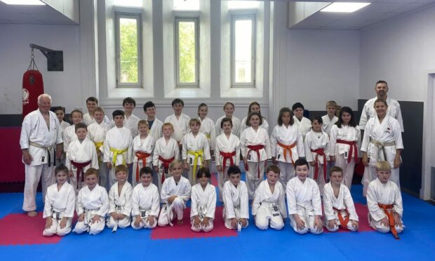 Host club Brothock Shotokan will have around 40 youngsters competing at Forfar. Image: Brothock Shotokan Karate Club